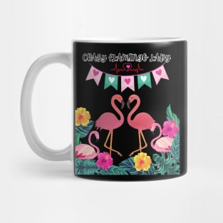 Crazy Flamingo Lady Sweatshirt Mug